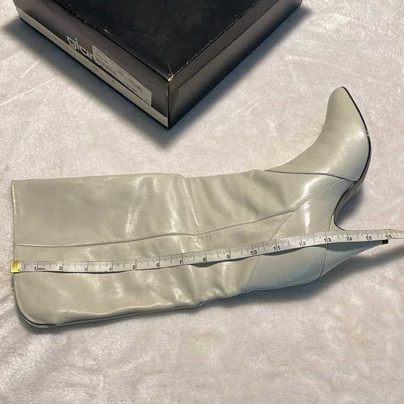 NIB Ladies Gianni Ivory Leather Mid-Hi Shaft Boot Size 7M - Picture 2 of 8